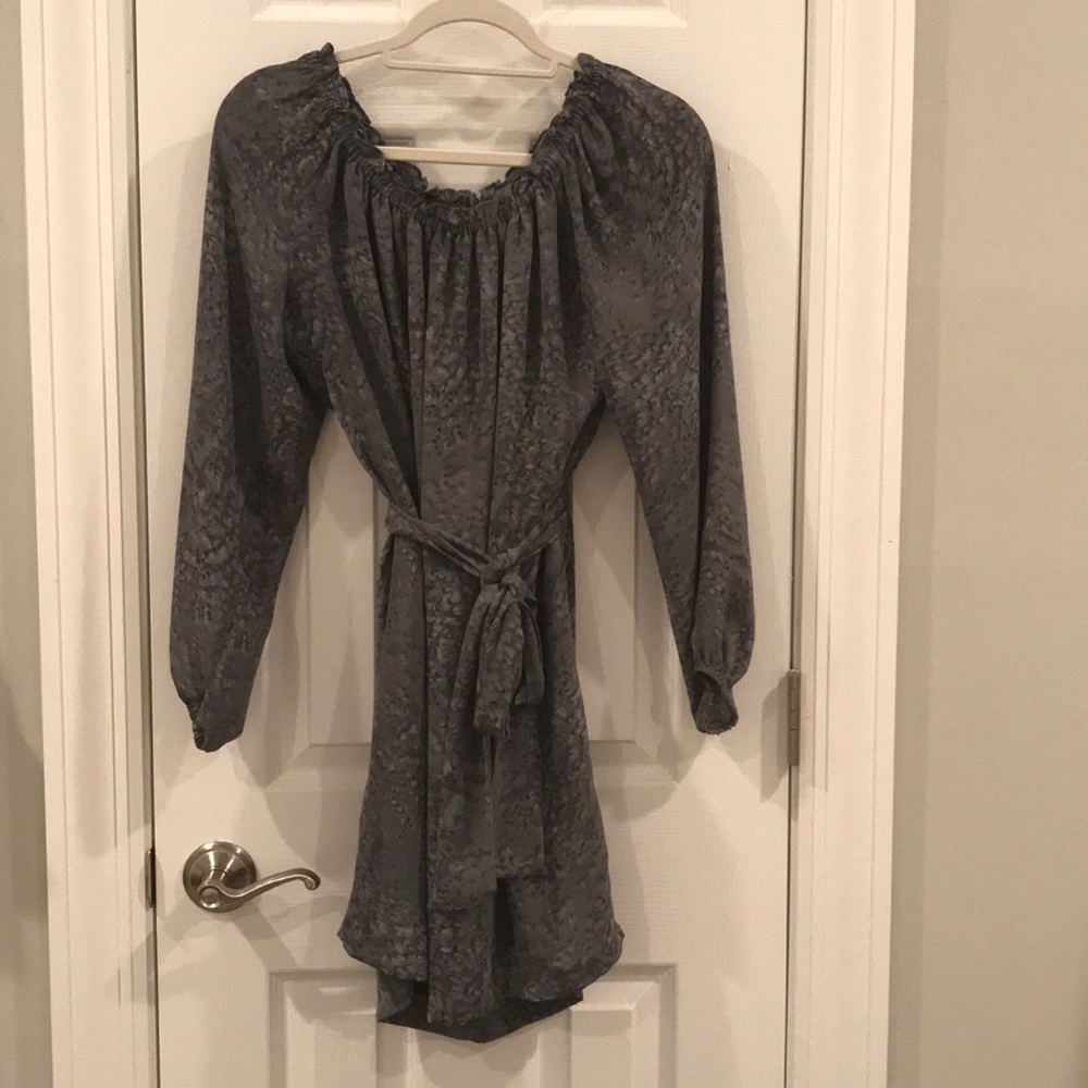 Off the shoulder gray Michael Kors dress